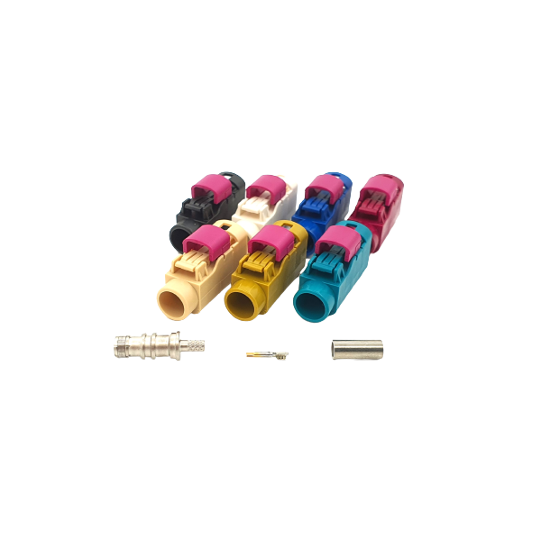 Fakra HF plug RG174 female with inner life