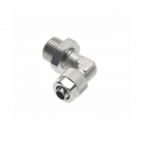 Elbow screw-in swivel connection, cylindrical Hose...